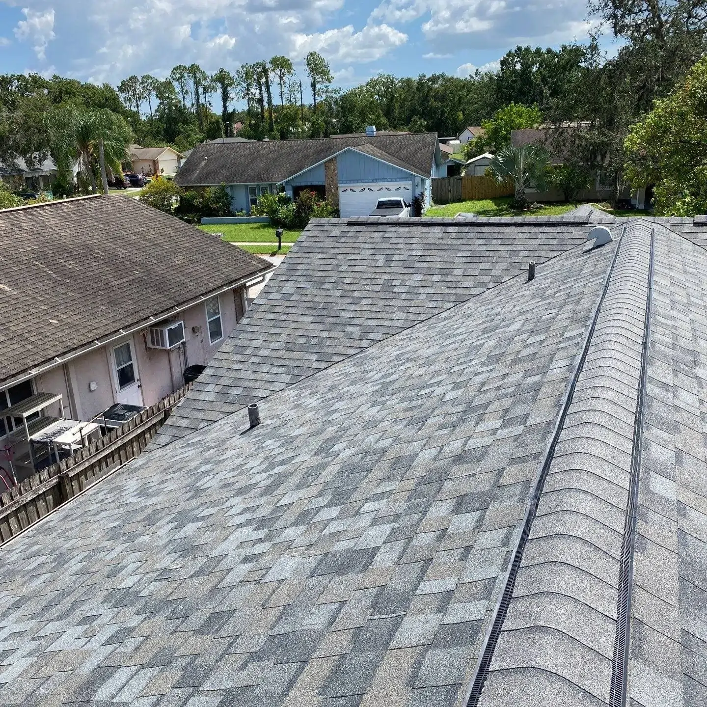 Farrell Roofing quality workmanship on completed residential roof